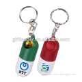 Promotional Plastic Pocket Pill Shape Pill Box with Keychain